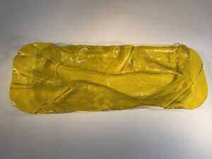 Glasschale Tuch gelb – Bild 3